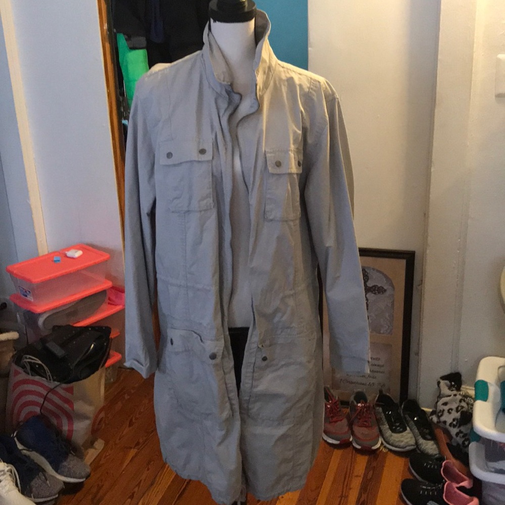 Khaki long coat